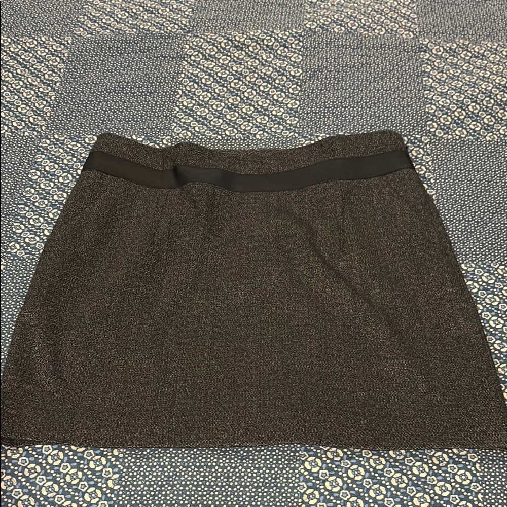 The Limited Gray A-Line Mini Skirt Casual
